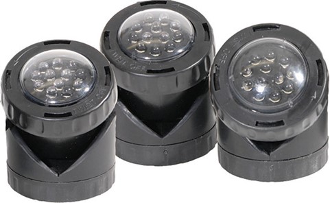 LED 3 Pack Light with Photocell & Transformer